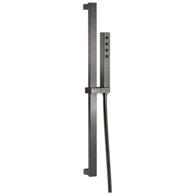 Douche à main avec barre coulissante H2Okinetic, pomme de douche à main à jet simple, douche à main à barre coulissante