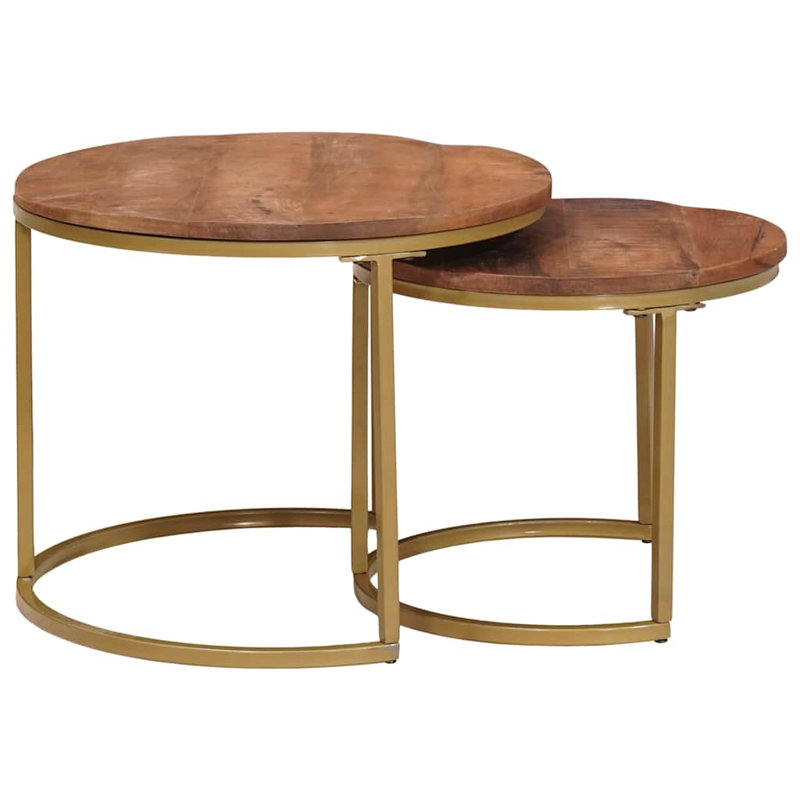 Tavarese Coffee Table, Honey Brown, Gold