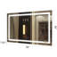 Miroir mural moderne sans cadre lumineux