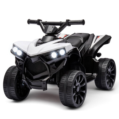 Kids ATV 4 Wheeler, 6V Ride On Toy W/ 1.8 Mph Max Speed, Wear-Resistant Wheels, LED Lights