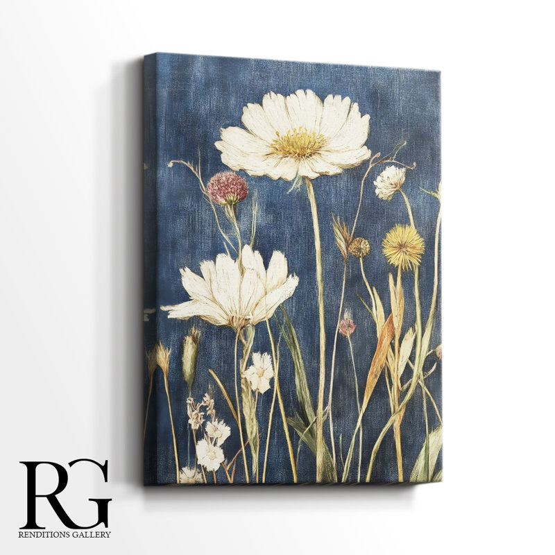 Floral CVII Gallery Wrapped Canvas - Ready To Hang, 60" H x 40" W