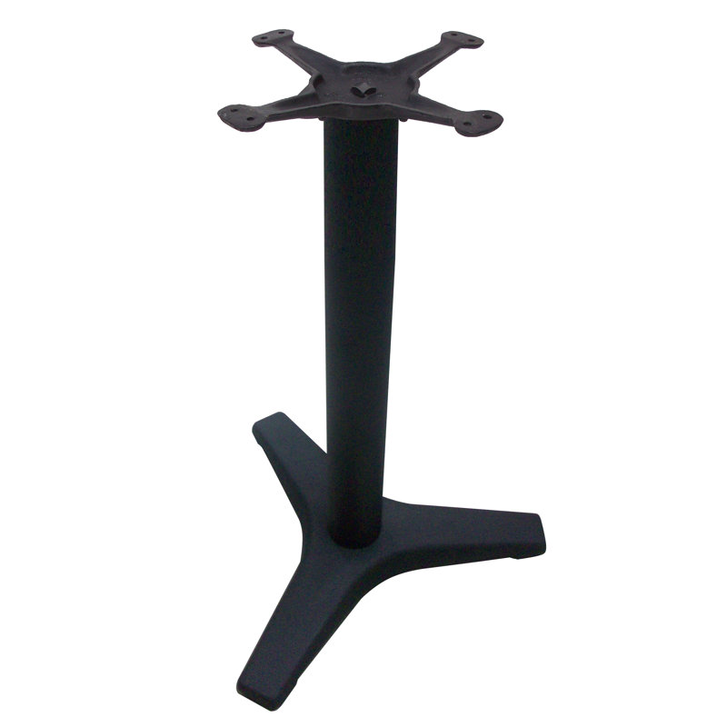 22" 3 Prong Cast Iron Dining Height Pedestal Table Base