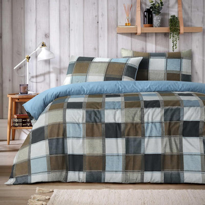 Polyester No Pattern Duvet Cover Set with Pillowcases