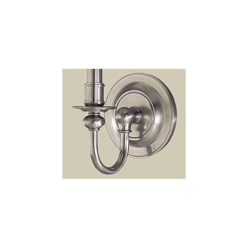 Newport 1 - Light Armed Sconce, Satin Nickel