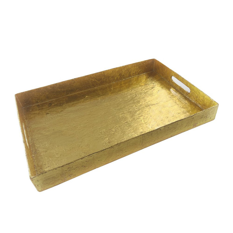 Brushstroke Handmade Genuine Shell Mother Of Pearl Rectangular Tray