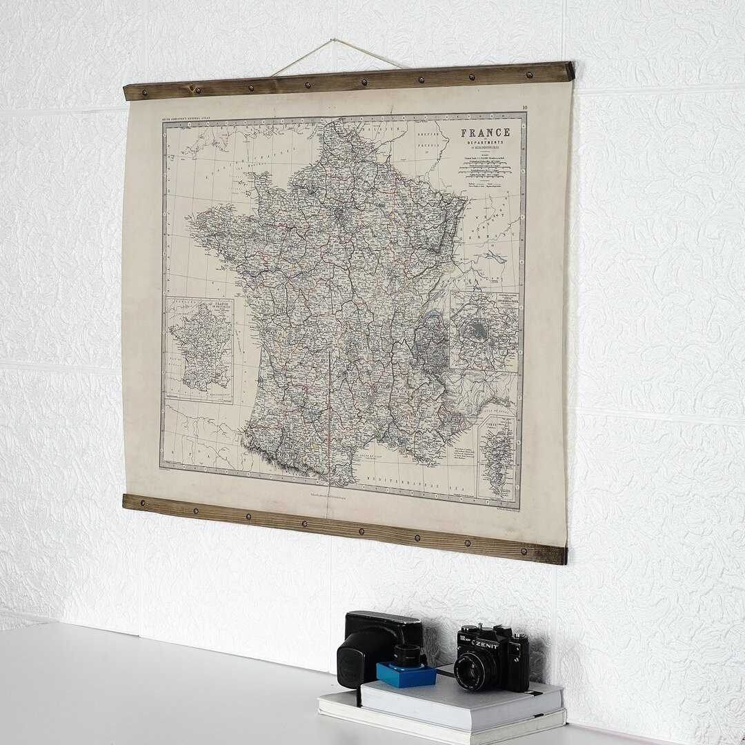 Gerahmtes Wandbild Mapology