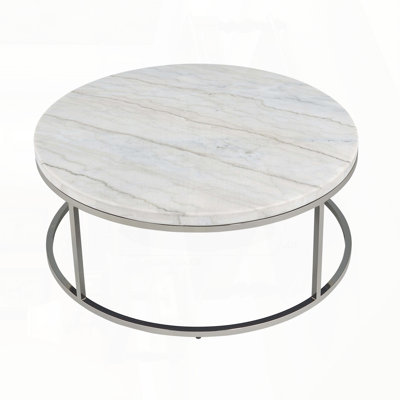 COFFEE TABLE W/MARBLE