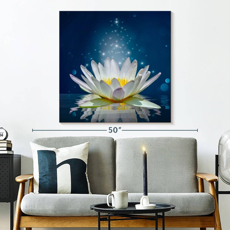 Harnek Lotus scintillant, H 33 po x l 33 po