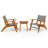 Ishiah Square 2 - Person 17.7" Long Bistro Set