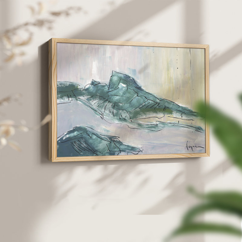 Pas de larmes pour la montagne - Imprimé encadré - Restickable, Naturel, H 11 po x l 14 po