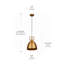 Luminaire suspendu en laiton antique 1 lumière-1157993963