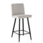 Tabouret de comptoir rembourré Klimek (ensemble de 2) - Gris