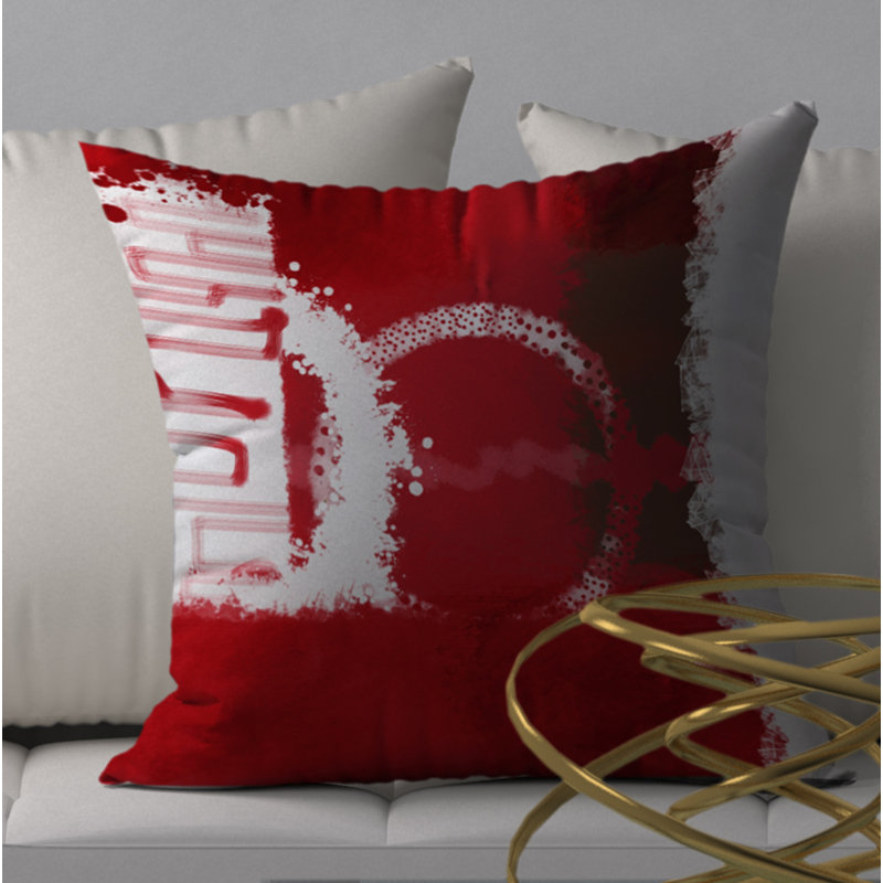 Housse de coussin décorative carrée chaleureuse, 24 po x 24 po