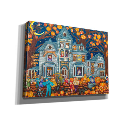 «Haunted House costume parade» par Andrea Strongwater, art mural sur toile