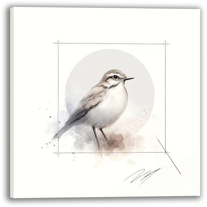 «Monicolon Musing» sur toile, H 12 po x l 12 po x P 1 po