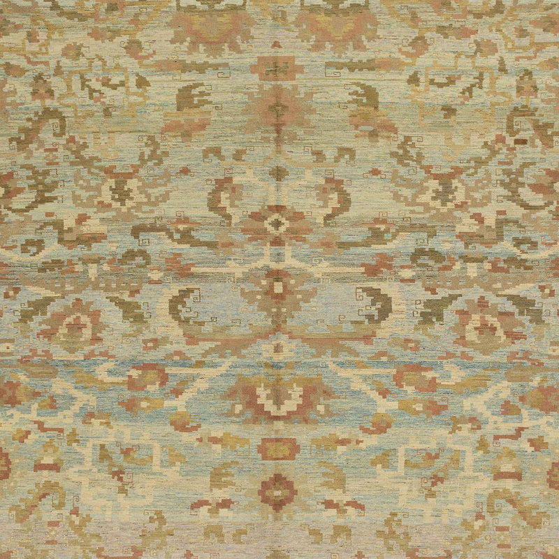 Tapis 100% abstrait lavable à la machine 1651, Carré 8 pi