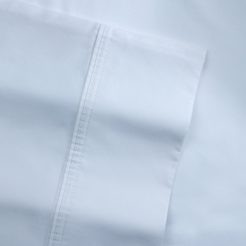 Pointehaven 500 Thread Count 100% Egyptian-Quality Cotton Long Staple Solid Pillow Cases, King, White