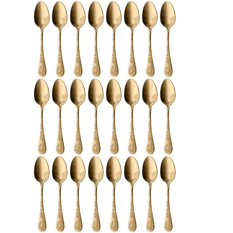 Cuillère à café américaine Venere - 24 pièces, Doré