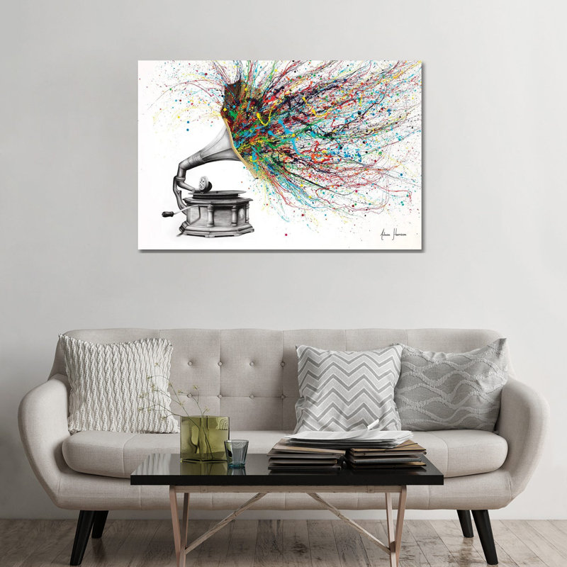 «Radical Rhapsody» par Ashvin Harrison, reproduction, Toile tendue, H 32 po x l 48 po x P 1,5 po, Non