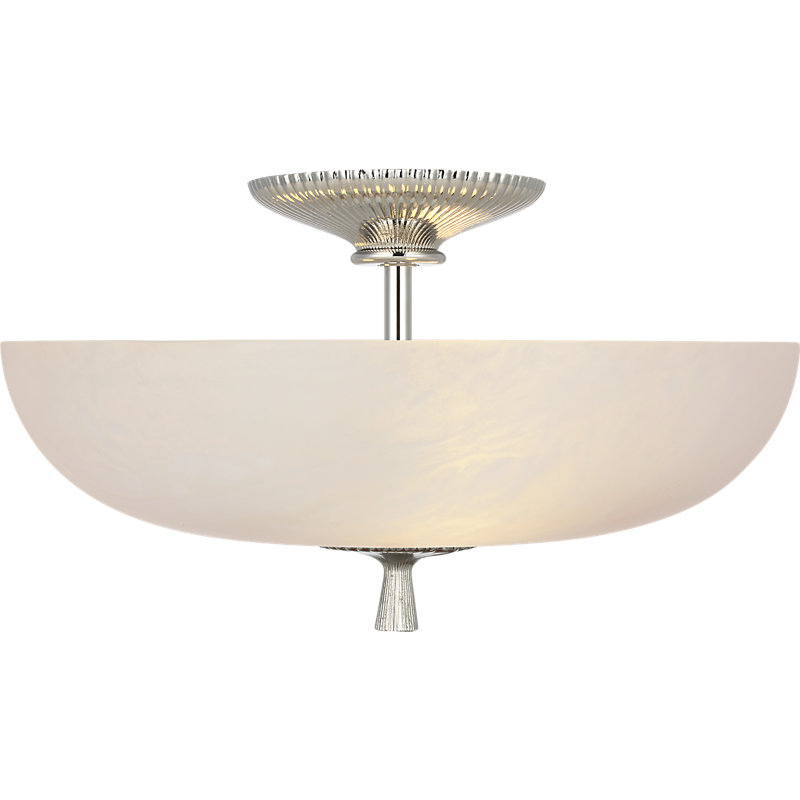 Aerin 3 - Light Semi Flush Mount, Polished Nickel