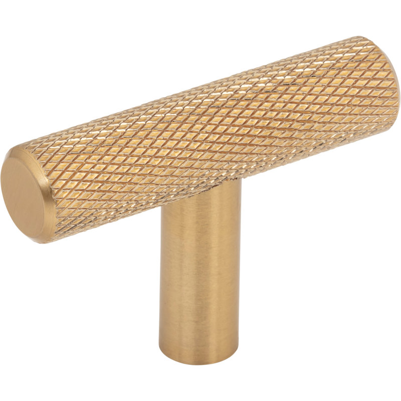 Prestwick T-Knob 2 Inch Brushed Satin Nickel, Honey Bronze