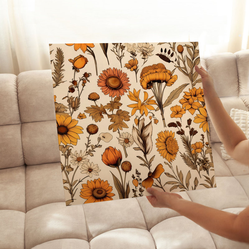 «Botanical Fall», reproduction d'art non encadrée à motif botanique VII, H 18 po x l 18 po