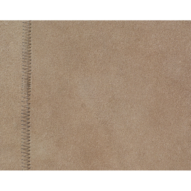 Cowhide Geometric Area Rug in Beige