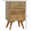 36cm W Solid Wood Bedside Table