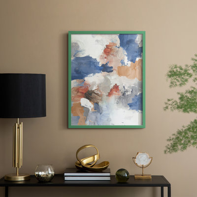 Graphite Moon II -Gallery Wrapped Canvas  Framed Print - Solid Wood