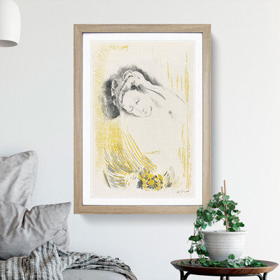 The Shulamite by Odilon Redon - Framed Print