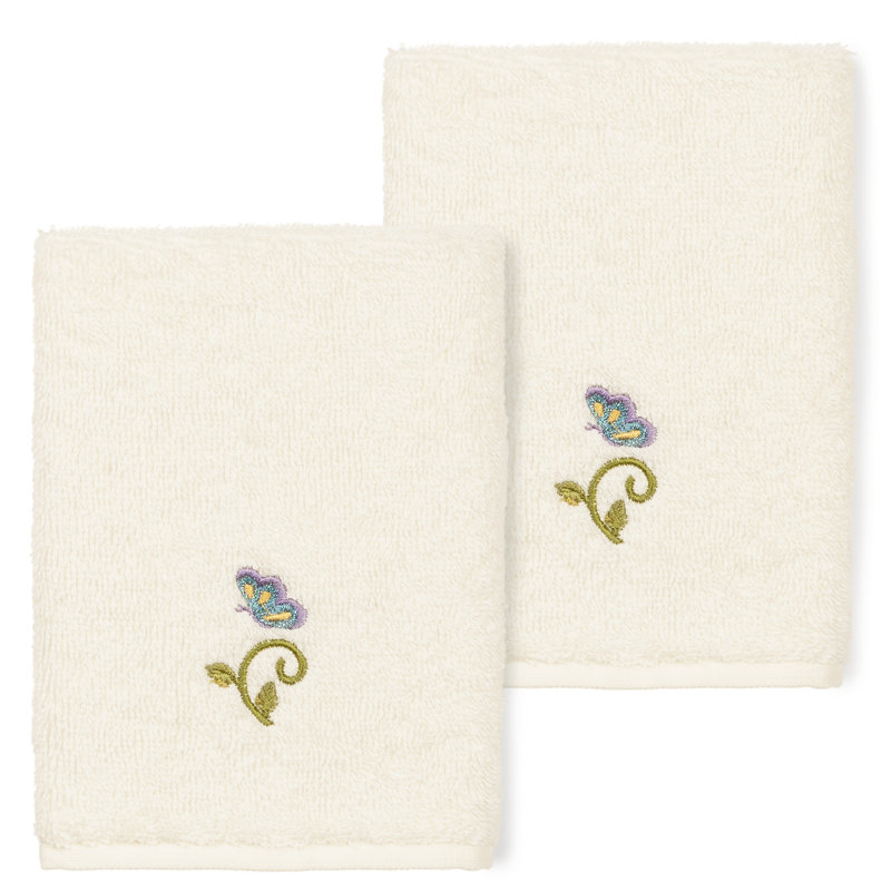 Rebecca Turkish Cotton Washcloth, Cream