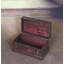 Coffre en bois antique 2 pièces, ensemble de coffre ancien trésor