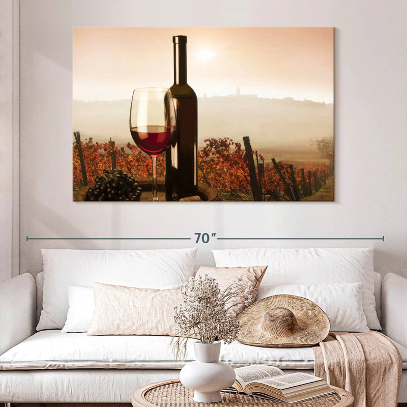 Yarlin Santa Barbara Vineyard, H 34 po x l 51 po