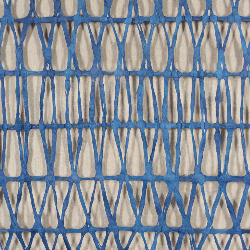 Abstrait art mural bleu foncé en papier-mâché