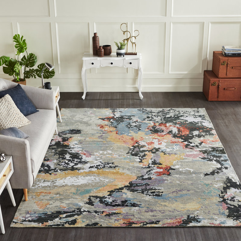 Tapis noué à la main Jaiden, Rectangle 10 pi x 14 pi