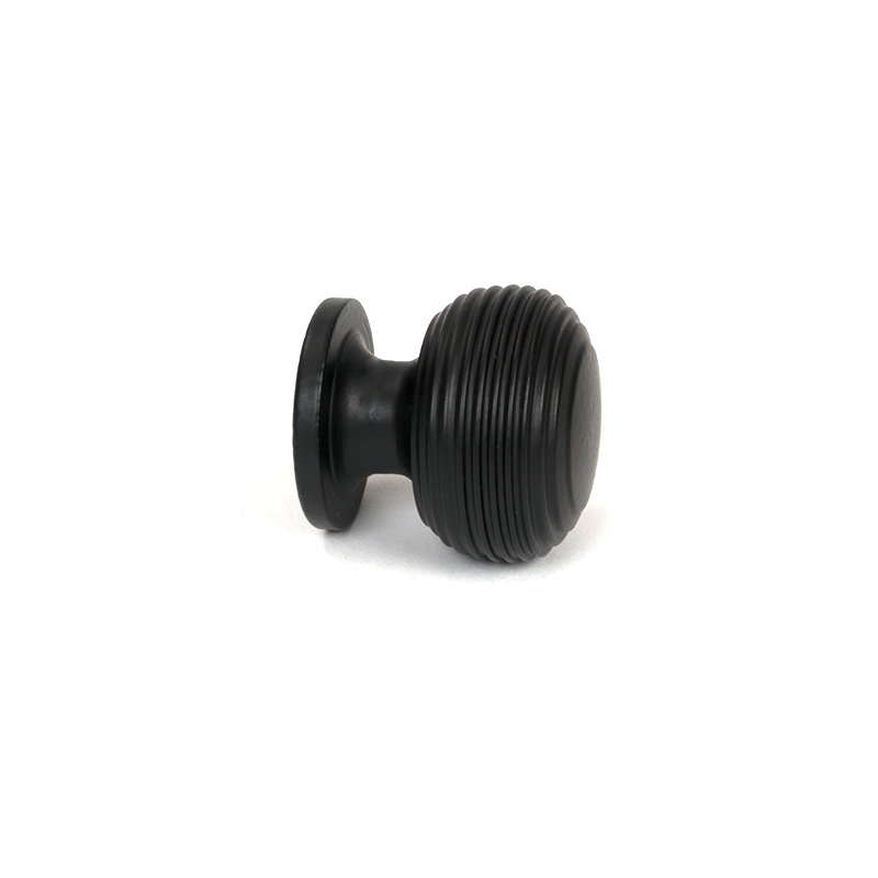 Beehive Cabinet Knob, 1.18" Knob Diameter, Matt Black