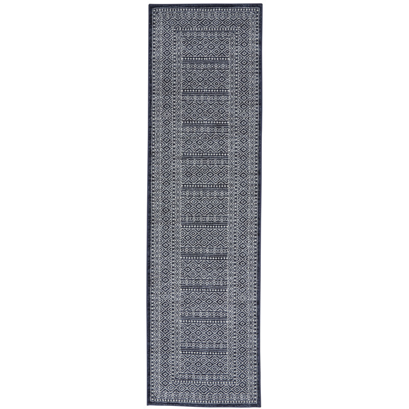 Williamstown Geometric Area Rug, Runner 66 x 230cm