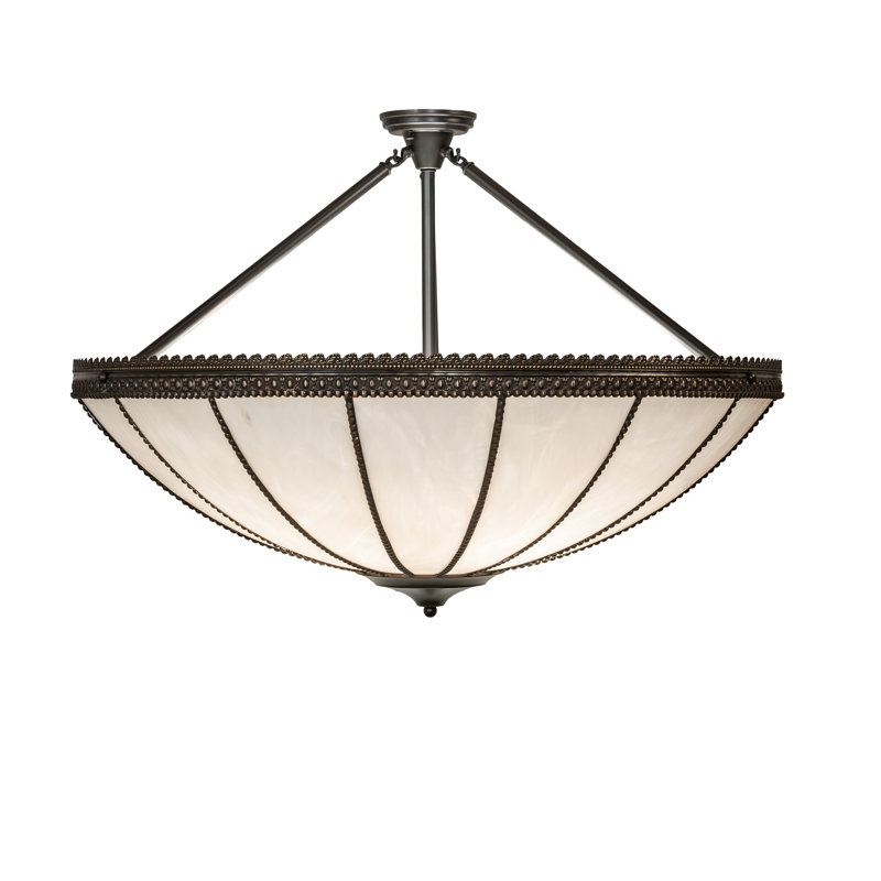 Meyda Tiffany & Stained Glass 4 - Light Semi Flush Mount
