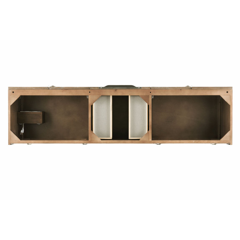 Mercer Island 72'' W Single Vanity, Latte Oak, Brushed Nickel, Dusk Gray