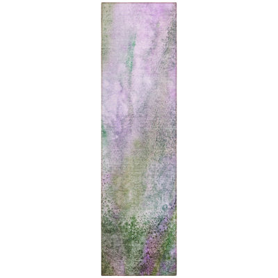 Deyoung Washable Abstract Indoor / Outdoor Rug