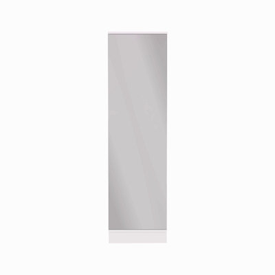 Rangement pour chaussures, miroir, cinq tablettes intérieures, finition d'armoire à une porte