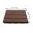 11.8" x 11.8" Interlocking Deck Tile Kit Flooring Tiles for Balcony, Patio, Porch, Indoor, Outdoor  (Set of 12)