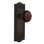 Meadows Plate with Brown Porcelain Door Knob