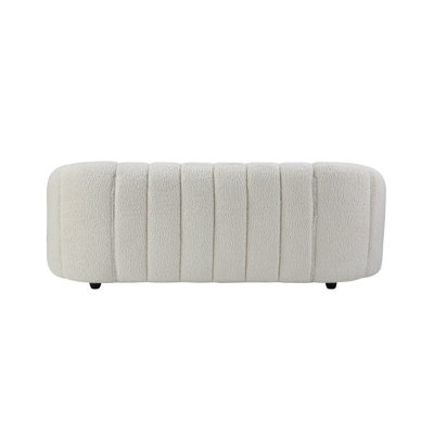 Canapé en sherpa blanc Osmash