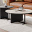 Table basse simple de style crème rétro