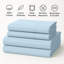 Ensemble de draps 100% coton American Home (grand, bleu)-120027190-120027187