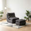 Méridienne de 32 po de large avec repose-pieds et repose-pieds en mousse haute densité pour salon et chambre à coucher-129757067