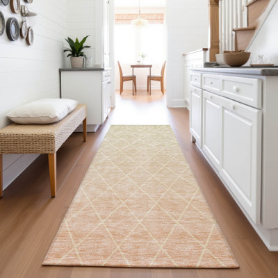Tapis géométrique de qualité supérieure lavable à la machine AMF1175