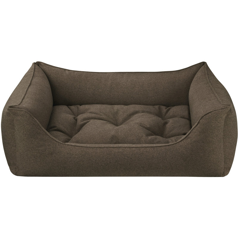Orthopedic Polyester Pet Bed, Small (70cm W x 50cm D x 25cm H), Dark Taupe