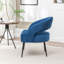 Fauteuil en velours avec pieds noirs Mann-1781387010